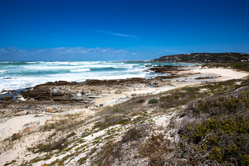 Panorama of Cape Agulhas, the southernmost point of Africa