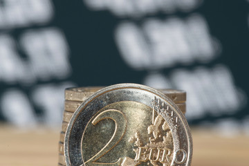 Euro Münzen und die Börse