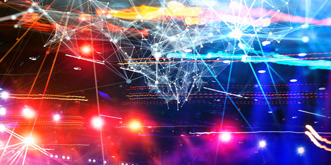 Fototapeta premium Media technologies in business. Mixed media