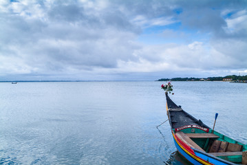 fishing boat on the ria, Aveiro, Portugal