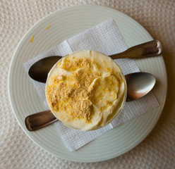 Portuguese Serradura pudim dessert