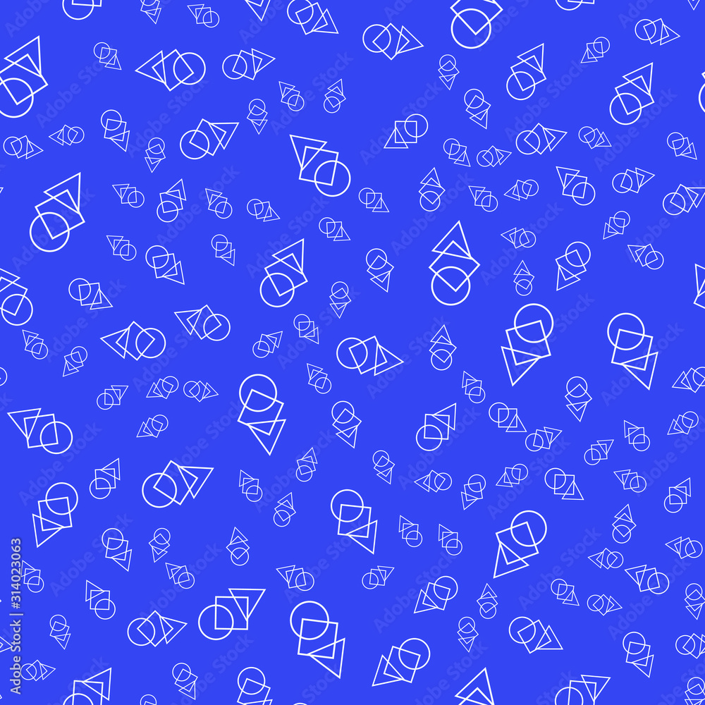 Poster vector seamless pattern background. modern stylish abstract texture. different geometric figures