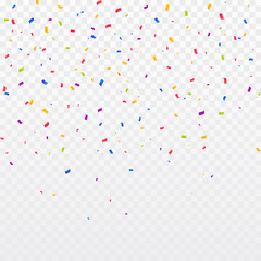 Color Confetti Background. Celebrate Party Vector Illustration