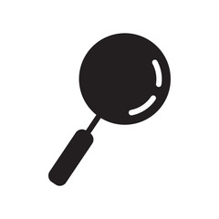 vector illustration of magnifying glass on white background