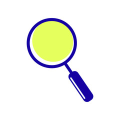 magnifying glass isolated on white background