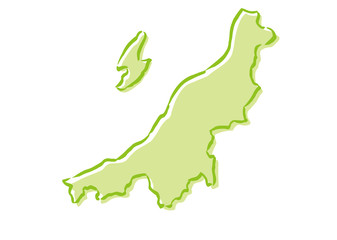 日本地図 関東甲信越地方 Wall Mural Artistic Artistic Wallpaper Murals Nextone