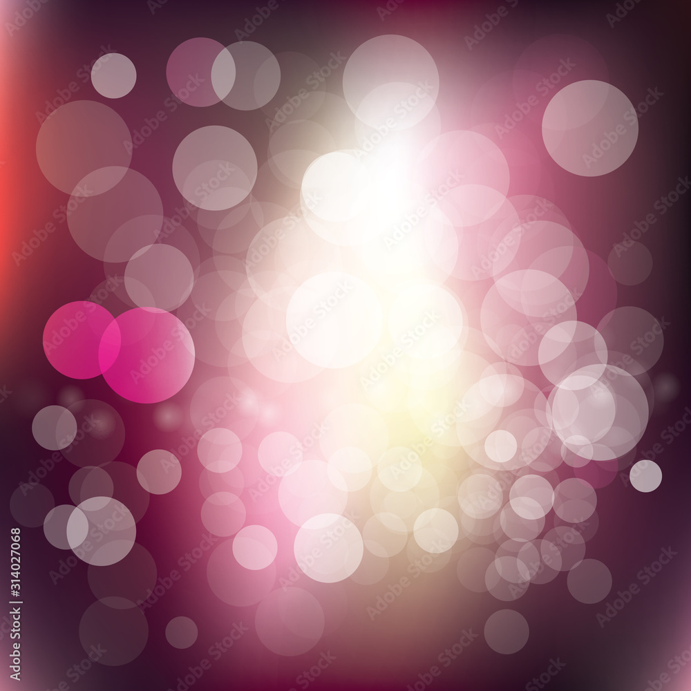 Poster bokeh and blur vector abstract background