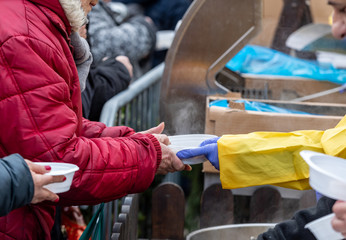 Warm food for the poor and homeless
