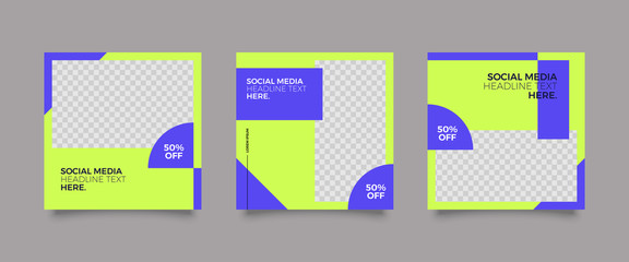 Modern promotion square web banner for social media post template. Elegant sale and discount promo backgrounds for digital marketing