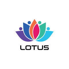 LOTUS flower Creative logo or symbol Template icon design