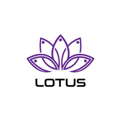 LOTUS flower Creative logo or symbol Template icon design