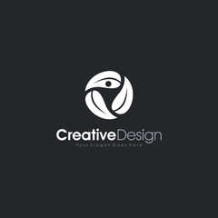Obraz premium Natural Logo Abstract People logo design template for business Creative Design