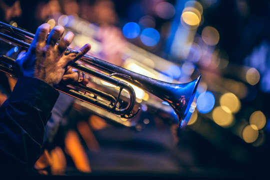 HAND ON TRUMPET