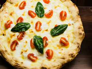 Mixture pizza Italian food