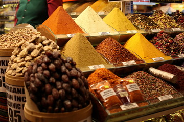 spices at the Bazaar in Istanbul.