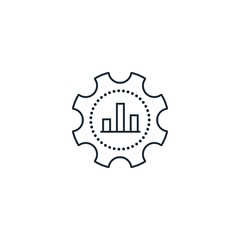 processing creative icon. From Analytics research icons collection. Isolated processing sign on white background
