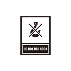 Do not use hook icon symbol vector illustration