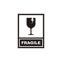Fragile icon symbol vector illustration