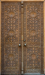 old historic wooden door