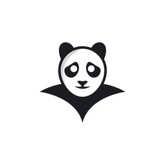 Naklejka premium Panda logo template vector icon