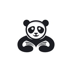 Panda logo template vector icon