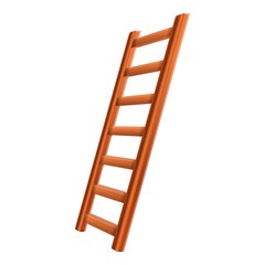 Ladder inventory icon. Cartoon of ladder inventory vector icon for web design isolated on white background