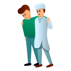 Medical help icon. Cartoon of medical help vector icon for web design isolated on white background