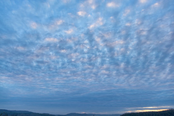 sky with clouds in the south of France