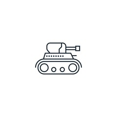 tank creative icon. From War icons collection. Isolated tank sign on white background