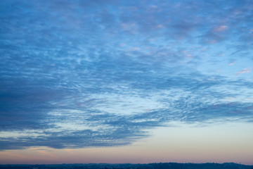 sky with clouds in the south of France