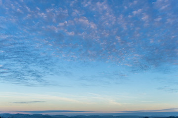 sky with clouds in the south of France