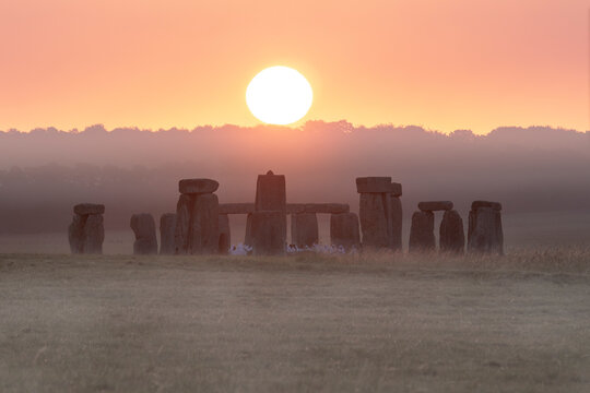 Summer Solstice Sunrise At Stonehenge, UK