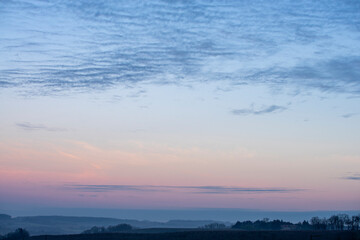 sky with clouds in the south of France