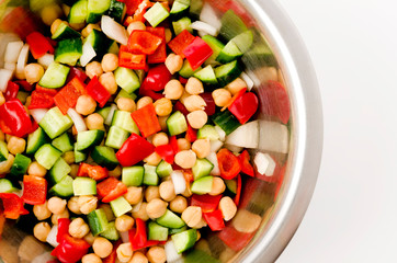 ひよこ豆のカラフルサラダ