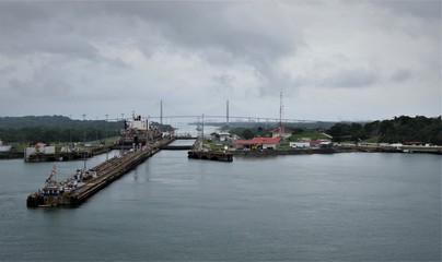 Fototapeta na wymiar Panama-Kanal