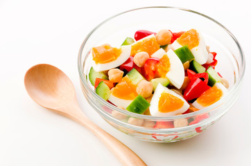 ひよこ豆のカラフルサラダ