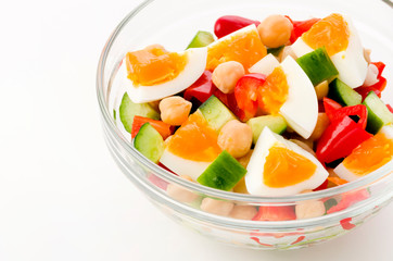 ひよこ豆のカラフルサラダ