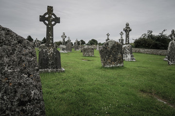 Irish graveyard on an abandond spot