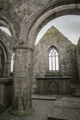 Ross Abbey in Ireland on an abandond place