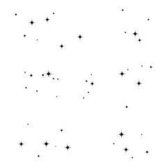Fireworks star is a random source of flow. Set of shooting star. Stars on a white background.