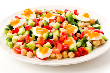 ひよこ豆のカラフルサラダ