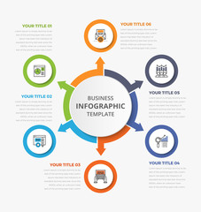 Simple Business Circle Infographic