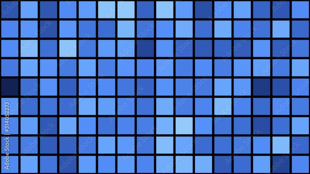 Poster background mosaik with changing colours - motion graphics abstract background - 3d rendering