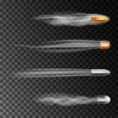 Realistic bullet flies. 
