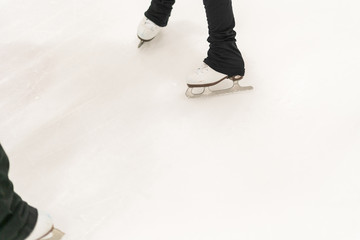Naklejka premium Ice skating