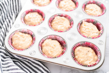Baking banana bread