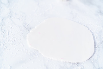 Fondant snowflake shapes