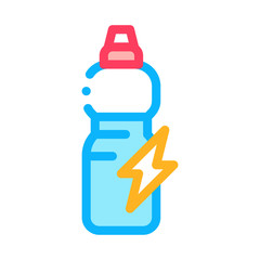 Energy Drink in Bottle Icon Vector. Outline Energy Drink in Bottle Sign. Isolated Contour Symbol Illustration
