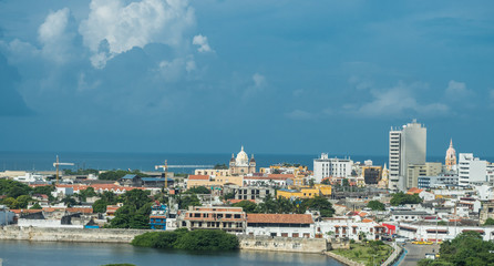 Panoramic view of  Cartagena de Indias - Colombia