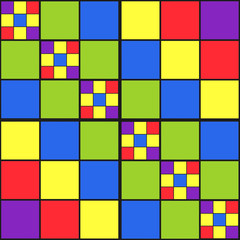 abstract colorful background with squares